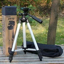 Giá đỡ 3 Chân Tripod 3110 G1 105cm Chuyên Chụp Hình Live Stream - giá đỡ điện thoại 3 chân - giá đỡ máy ảnh - gậy tự sướng selfie ( mầu bạc )