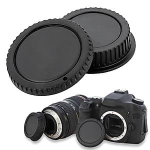 Nắp cáp đậy body cho Canon DSLR và cáp đuôi lens ống kính cho Canon