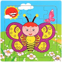 Set 5 tranh ghép chủ đề phim hoat hình cho bé _ Loại 16 mảnh ghép MK00121