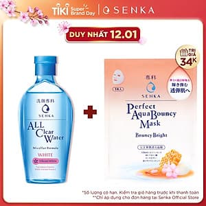 Nước tẩy trang SENKA A.L.L. CLEAR WATER Micellar Formula White 230ml