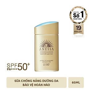 Bộ Đôi Kem chống nắng dưỡng da dạng sữa kiềm dầu khô thoáng hoàn hảo siêu tiết kiệm Anessa Gold Milk 60ml + Gold Milk 20ml