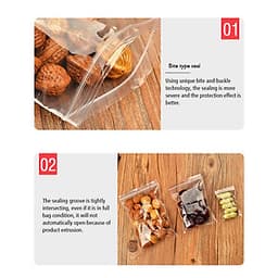 Túi Zip Đựng Thực Phẩm Trong Suốt (100 Cái 7x10cm)