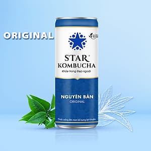 Thùng 12 lon STAR KOMBUCHA All-in-One (250ml/lon)