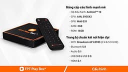 FPT Play Box + 2020 S550 (New) Voice Remote – Điều khiển tìm kiếm bằng giọng nói Hàng chính hãng