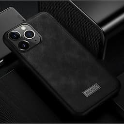 Ốp Lưng Da SULADA Viền silicon cho iPhone 11 Pro Max - Hàng Chính Hãng