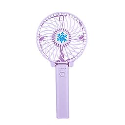 Quạt mini cầm tay sạc điện có đèn có thể gập gọn – Giao màu ngẫu nhiên