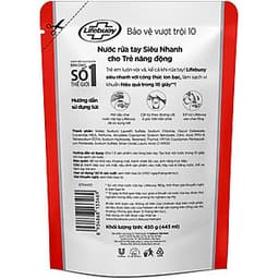 Nước Rửa Tay Diệt Khuẩn Lifebuoy Bảo Vệ Vượt Trội Túi 21126130 (450g)