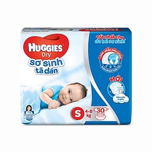 Tã dán sơ sinh Huggies mới size S gói 30 miếng