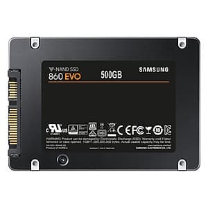 Ổ Cứng SSD Sata III 2.5 inch 500GB Samsung 860 Evo MZ-76E500BW - Hàng Chính Hãng