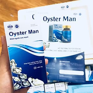 Viên Uống Tăng Cường Sinh Lý Nam OYSTER MAN (Hộp 30 Viên) Bổ Sung Kẽm, Vitamin E Phục Hồi Sinh Lực Phái Mạnh, Cải Thiện Tinh Trùng Yếu Ít ( Hộp 30 Viên)