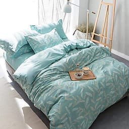 Bộ chăn ga gối cotton PL1  Lá tre xanh 
