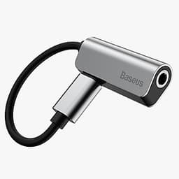 Cáp Chuyển Đổi Lightning Sang Jack Audio 3.5mm Baseus - Xám Đen