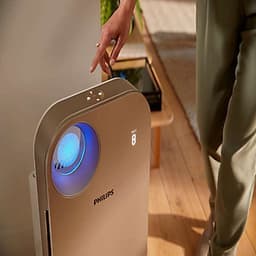 Máy lọc không khí kháng khuẩn trong nhà nhãn hiệu Philips AC4558 Cảm ứng thông minh 4 màu, giám sát và kiểm soát với ứng dụng điện thoại thông minh, loại bỏ vi rút, vi khuẩn - HÀNG NHẬP KHẨU 