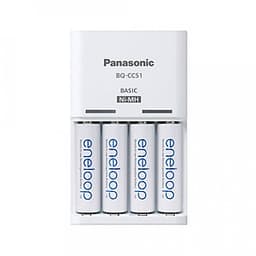 Combo 4 Pin Eneloop AA Và Sạc Panasonic BQ-CC51 - Hàng Nhập Khẩu