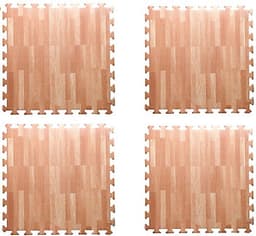 Bộ 6 miếng thảm xốp vân gỗ lót sàn 60 x 60