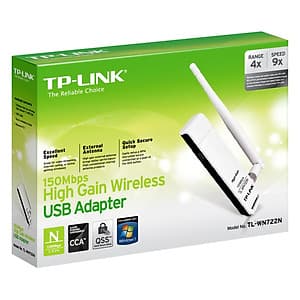 TP-Link  TL-WN722N - USB Wifi (high gain) tốc độ 150Mbps - Hàng Chính Hãng