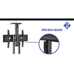 Giá treo tivi di động nhập khẩu AVA1500-60-1P (Đ8) màu đen cho tivi 32-65 inch