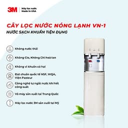 Combo Máy Lọc Nước 3M AP EASY CYST FF + Thân Máy Nóng / Lạnh (Model VN-1) - Lưu Lượng Nước 5,7 Lít/phút - Công Suất Lọc 7.571 Lít - Hàng Chính Hãng 3M