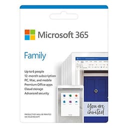 Phần mềm Microsoft 365 Family English APAC EM Subscr 1YR Medialess P6 (6GQ-01144) - Hàng Chính Hãng