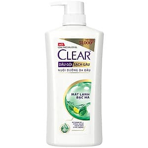 Dầu Gội Clear Mát Lạnh Bạc Hà (630g)
