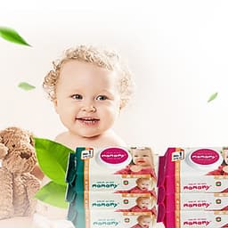 Combo 5 gói giấy ướt không mùi Mamamy mẫu mới nhất (Gói 100 tờ)