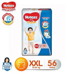 Tã quần siêu thấm Huggies Super Jumbo XXL gói 56 miếng
