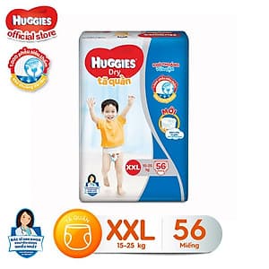 Tã quần siêu thấm Huggies Super Jumbo XXL gói 56 miếng