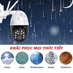 Camera Ip Wifi Ngoài Trời Yoosee GW-D10S 2.0 MP Full HD1080P - Ban Đêm Có Màu - Hàng Nhập Khẩu