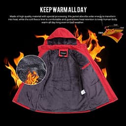 Áo Khoác Trượt Tuyết Lông Cừu Chống Thấm Nước Đen Lixada (Size 4XL)