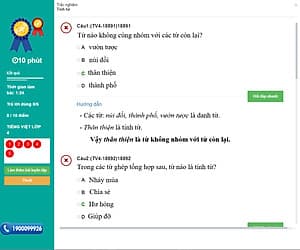 Khóa học TIẾNG VIỆT LỚP 4 - Cô Chu Ái Thu - 03 tháng