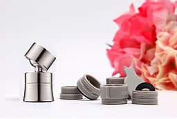 Đầu gắn vòi nước tăng áp, xoay 360 độ, hai chế độ nước, bằng đồng thau Waternymph ASQPQ034-N0020 (kèm bộ Ren chuyển đổi 6 món cho tất cả các loại vòi nước tiêu chuẩn)