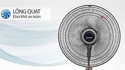 Quạt Đứng cao cấp MITSUBISHI LV16-RV CY-RD  48W, cánh 40cm, có điều chỉnh độ cao Made in Thailand HÀNG CHÍNH HÃNG 