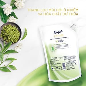 Combo 2 Nước Xả Làm Mềm Vải Comfort Nature Thanh Lọc Khử Mùi Túi 1.5L