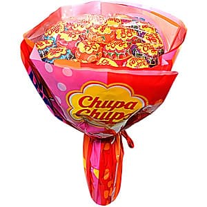 Kẹo Mút Chupa Chups Hương Trái Cây Bó Hoa (19 Que x 10g)