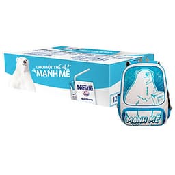 1 Thùng Sữa nước Nestlé có đường 180ml Tặng Balo Gấu Mạnh Mẽ