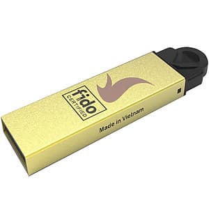 Khóa Xác Thực Mạnh VinCSS FIDO2 Touch 1 (Kết Nối USB Type-A) - Hỗ Trợ Xác Thực An Toàn Không Mật Khẩu, Chuẩn UAF/U2F/FIDO2 - Hàng Chính Hãng 
