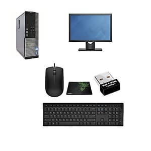 Bộ máy tính để bàn DELL Optiplex 7010 (Chip core i7 2600, Ram 8gb, SSD 120GB+ HDD 500gb ) Và Màn Hình DELL 21.5 inch ( Dell E2216H) - Chuyên dùng cho Công ty - Gia đình - Học Tập - Hàng Chính Hãng
