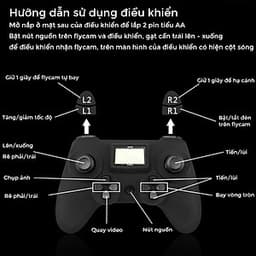 Máy bay quay phim điều khiển từ xa Flycam SkyHunter X8 camera 200W kết nối wifi tới điện thoại