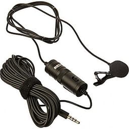 MIC THU ÂM CÀI ÁO CHO ĐIỆN THOẠI, MÁY ẢNH DSLR, MÁY QUAY BOYA BY-M1 hàng chính hãng