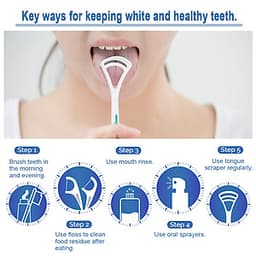 Dụng Cụ Cạo Lưỡi Vệ Sinh Răng Miệng (2 Cây)