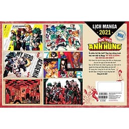Lịch Treo Tường My Hero Academia - Học Viện Siêu Anh Hùng 2021