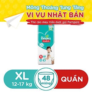 Tã Quần Pampers Giữ Dáng Mới Gói Đại XL48 (48 Miếng)