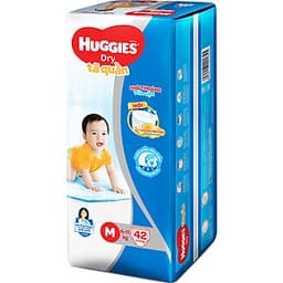 Tã Quần Huggies Dry Pants Jumbo M42 (5-10Kg) - Gói 42 Miếng