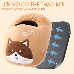 Túi sưởi ấm chân - Máy sưởi ấm chân hình thú size 32x27x12cm - Giao hình thú ngẫu nhiên