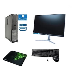 Bộ Máy Tính Để Bàn Dell Optiplex  ( Core i5 - 3570/ 8gb / SSD 256GB ) Và Màn Hình KINGVIEW 22' inch - Tặng Ngay Bàn Phím Chuột Không Dây - Hàng Nhập Khẩu