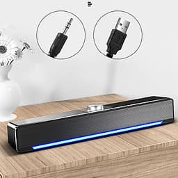 Loa Máy Vi Tính Soundbar Phiên Bản Nâng Cấp Mới Nhất Của V196, Thiết Kế Hiện Đại - Âm Thanh Siêu Trầm
