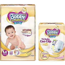 Tã Quần Bobby Extra Soft Dry M64 [Tặng 6 Miếng Tã Quần size M]