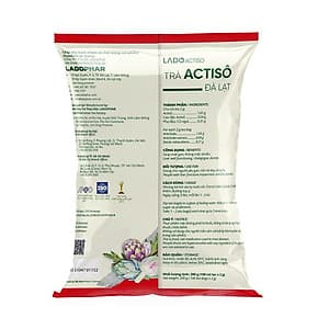 Trà atiso Ladophar gói 100 túi lọc tặng 2 túi trà actiso Premium Ladophar giúp mát gan thông mật lợi tiểu