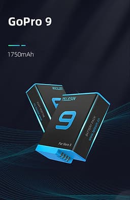 Bộ Dock Sạc 3 + 2 Pin Cho GoPro 9 Telesin - Bộ Combo Pin Sạc Cho GoPro Hero 9 (Hàng Chính Hãng)