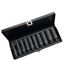 10Pcs Wind Sleeve Pneumatic Sleeve 1/2 Auto Repair Tool Set Iron Box Sleeve